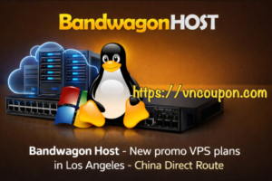 Bandwagon Host(搬瓦工) – 最新优惠 VPS套餐 in 洛杉矶 –中国 直连 最低 $49.99每年