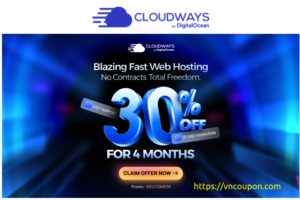 Cloudways 优惠券 in  十二月2025 – 优惠30% Holiday Sale