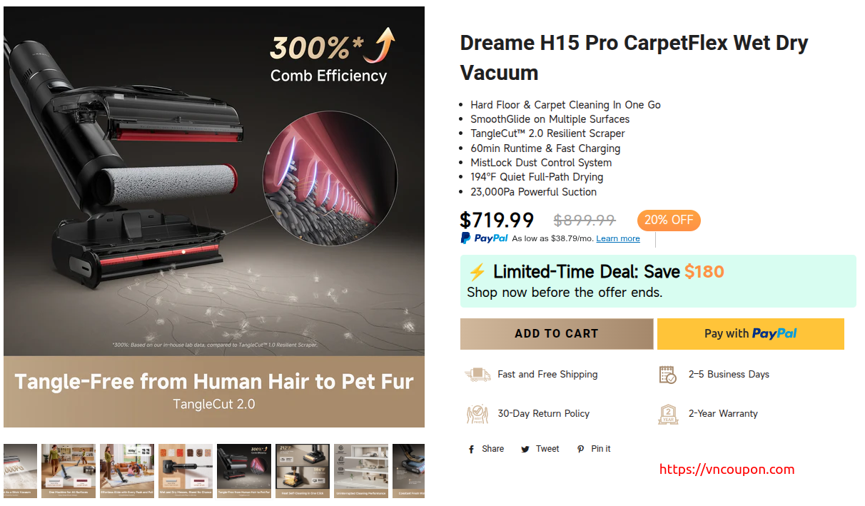 Dreame – Enjoy a 特价机 $600 OFF launch offer