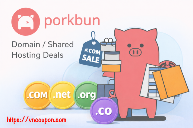 Porkbun 优惠券 一月2026 – 域名 Registration 最低 $2.04