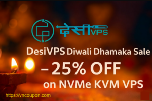 DesiVPS Diwali Dhamaka – 优惠25% on NVMe KVM VPS 最低 $12.75每年