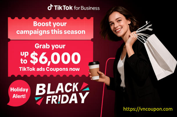 [黑色星期五 2025] Get 最高$6000 in 免费TikTok Ads Credits