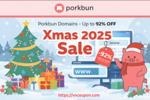 [Xmas 2025 Sale] Porkbun 域名 – 最高优惠92%