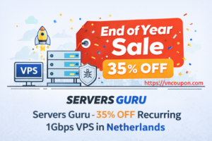 [End of Year Sale] Servers Guru – 优惠35% 永久 1Gbps VPS in Netherlands