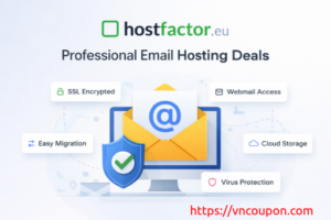 Hostfactor.eu Professional Email Hosting at 优惠50%!