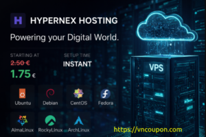 HyperNex – 优惠30% KVM VPS 最低 €1.75每月